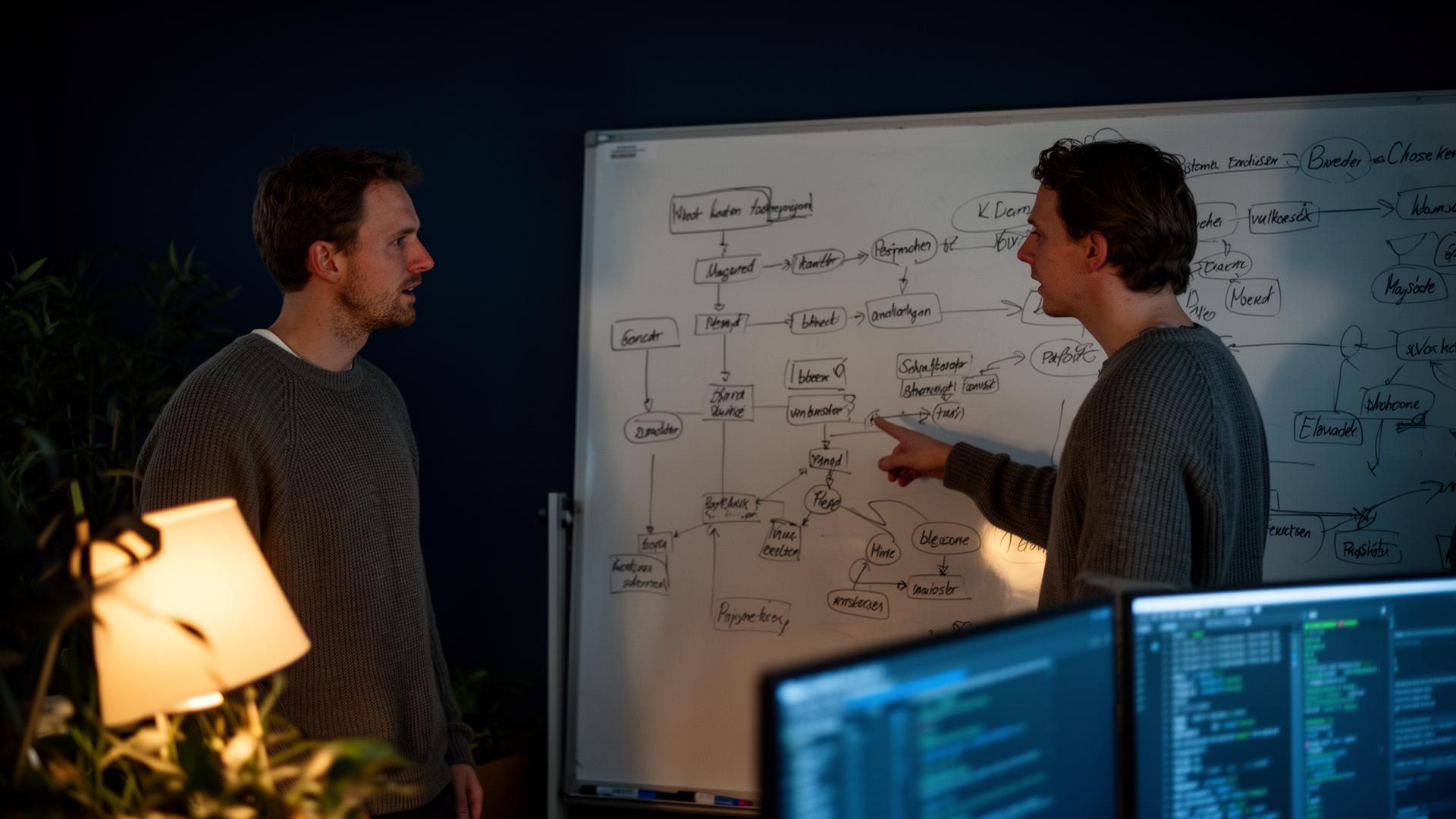 Team at the whiteboard